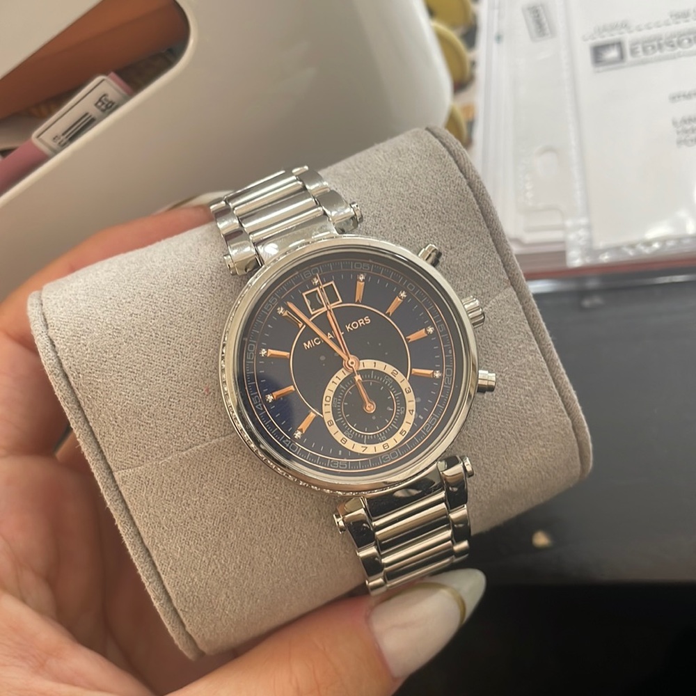 Michael Kors Women's Sawyer Silver Watch